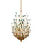 Currey and Company - Six Light Chandelier - Delphos - Contemporary Gold/Natural- Union Lighting Luminaires Decor