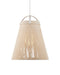 Currey and Company - One Light Pendant - Parnell Collection - White/Gesso White/Frosted White- Union Lighting Luminaires Decor