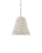 Currey and Company - One Light Pendant - Overlay - White- Union Lighting Luminaires Decor