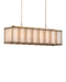 Currey and Company - Six Light Chandelier - Daze - Antique Brass/White- Union Lighting Luminaires Decor