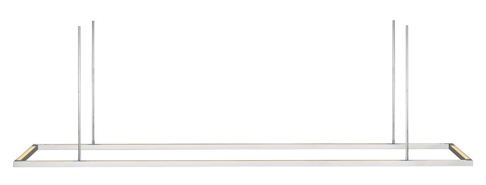 Visual Comfort Modern - LED Linear Suspension - Stagger - Polished Stainless Steel- Union Lighting Luminaires Decor