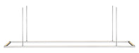 Visual Comfort Modern - LED Linear Suspension - Stagger - Polished Stainless Steel- Union Lighting Luminaires Decor