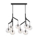 Visual Comfort Modern - Eight Light Chandelier - Sedona - Nightshade Black- Union Lighting Luminaires Decor