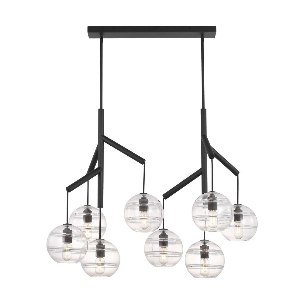 Visual Comfort Modern - LED Chandelier - Sedona - Nightshade Black- Union Lighting Luminaires Decor
