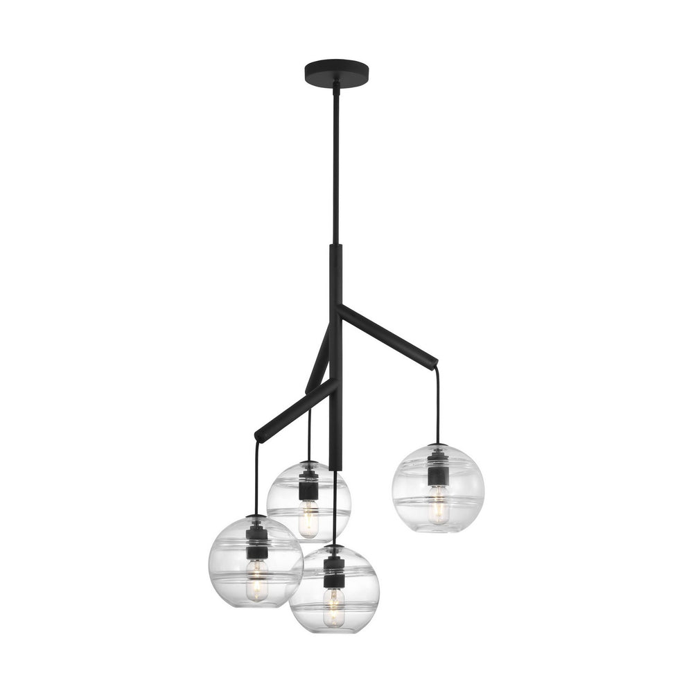 Visual Comfort Modern - LED Chandelier - Sedona - Nightshade Black- Union Lighting Luminaires Decor