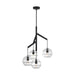 Visual Comfort Modern - LED Chandelier - Sedona - Nightshade Black- Union Lighting Luminaires Decor