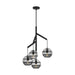 Visual Comfort Modern - LED Chandelier - Sedona - Nightshade Black- Union Lighting Luminaires Decor