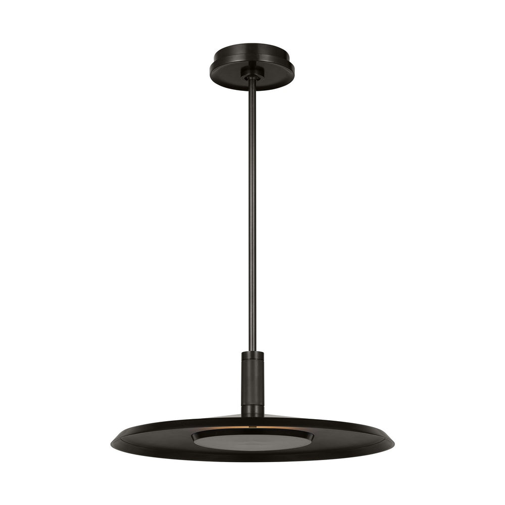 Visual Comfort Modern - LED Pendant - Saucer - Dark Bronze- Union Lighting Luminaires Decor