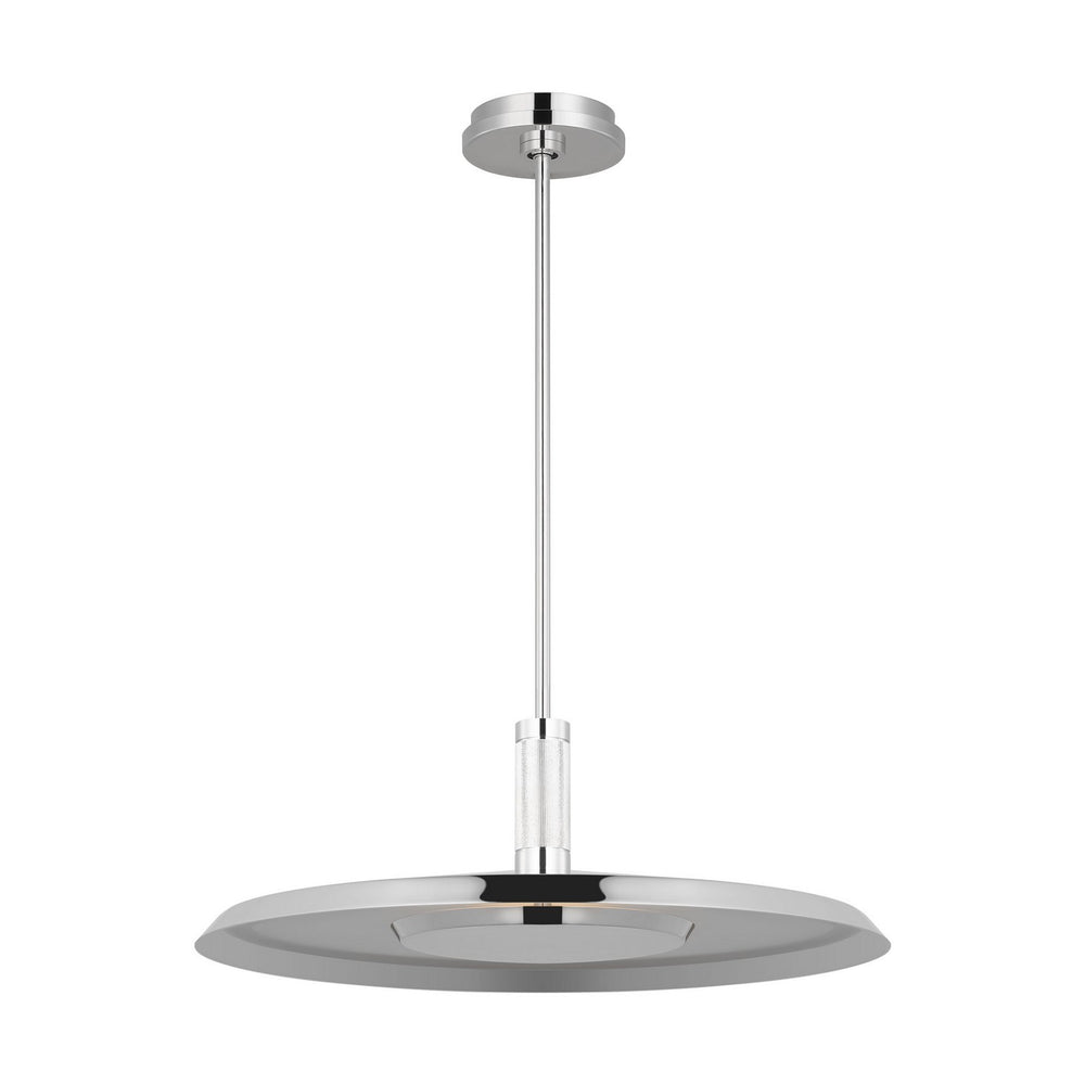 Visual Comfort Modern - LED Pendant - Saucer - Polished Nickel- Union Lighting Luminaires Decor