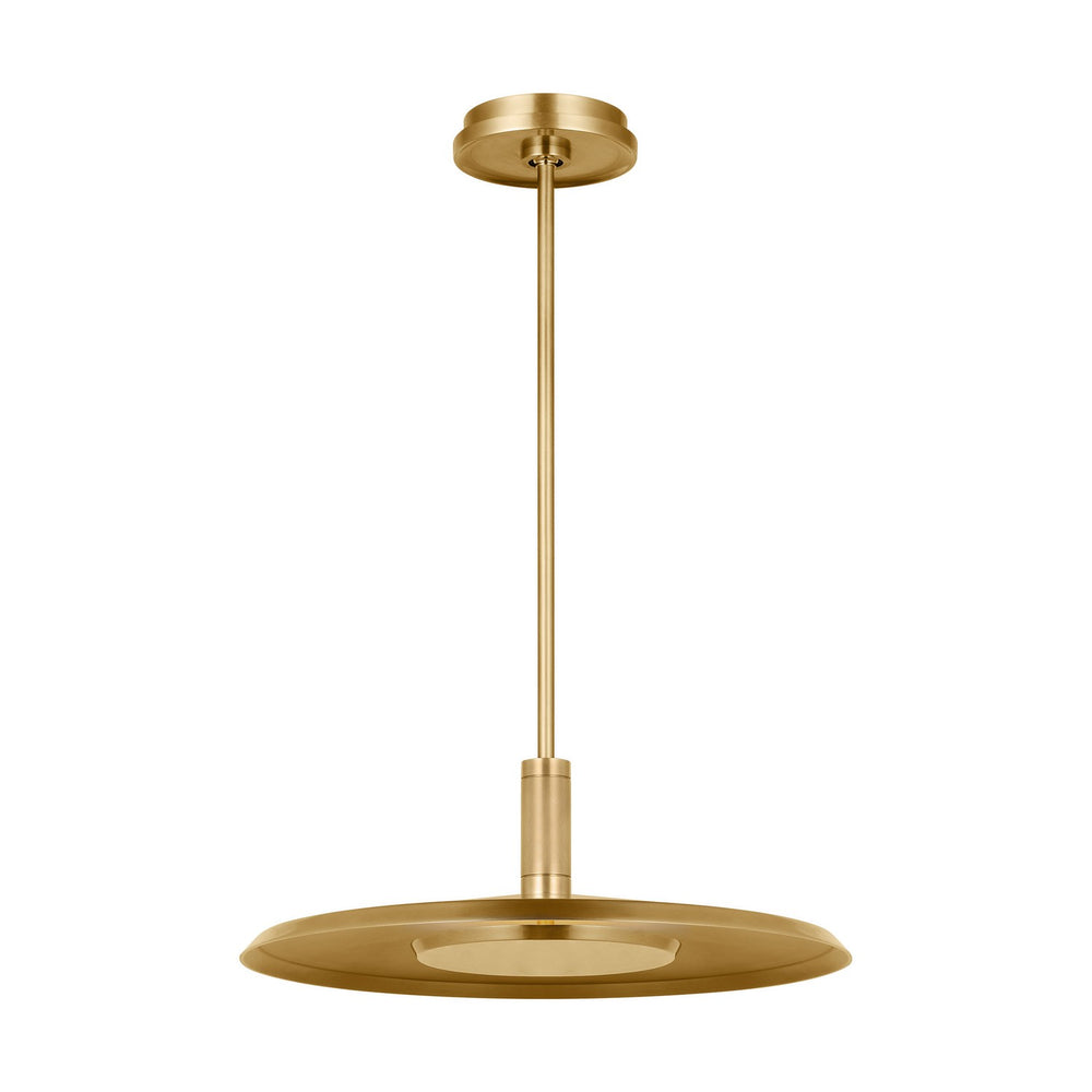 Visual Comfort Modern - LED Pendant - Saucer - Natural Brass- Union Lighting Luminaires Decor