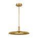 Visual Comfort Modern - LED Pendant - Saucer - Natural Brass- Union Lighting Luminaires Decor