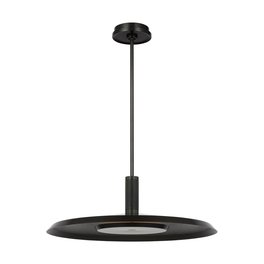 Visual Comfort Modern - LED Pendant - Saucer - Dark Bronze- Union Lighting Luminaires Decor