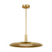 Visual Comfort Modern - LED Pendant - Saucer - Natural Brass- Union Lighting Luminaires Decor