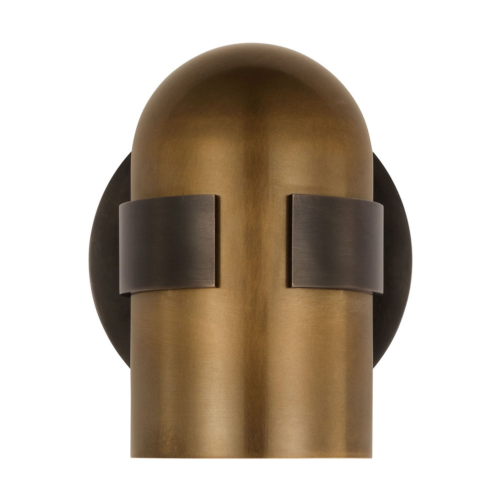 Visual Comfort Modern - LED Wall Sconce - Octavia - Blackened Bronze/Bright Worn Brass- Union Lighting Luminaires Decor