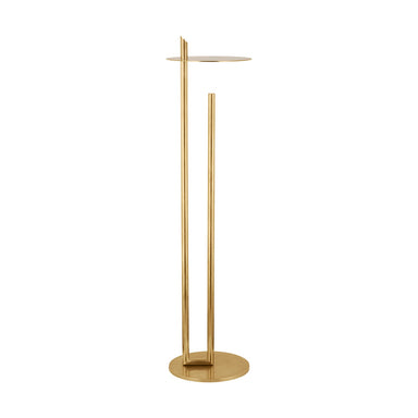 Visual Comfort Modern - LED Floor Lamp - Fielle - Natural Brass- Union Lighting Luminaires Decor