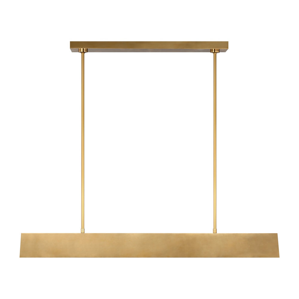 Visual Comfort Modern - LED Linear Chandelier - Pench - Natural Brass- Union Lighting Luminaires Decor