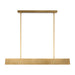 Visual Comfort Modern - LED Linear Chandelier - Pench - Natural Brass- Union Lighting Luminaires Decor