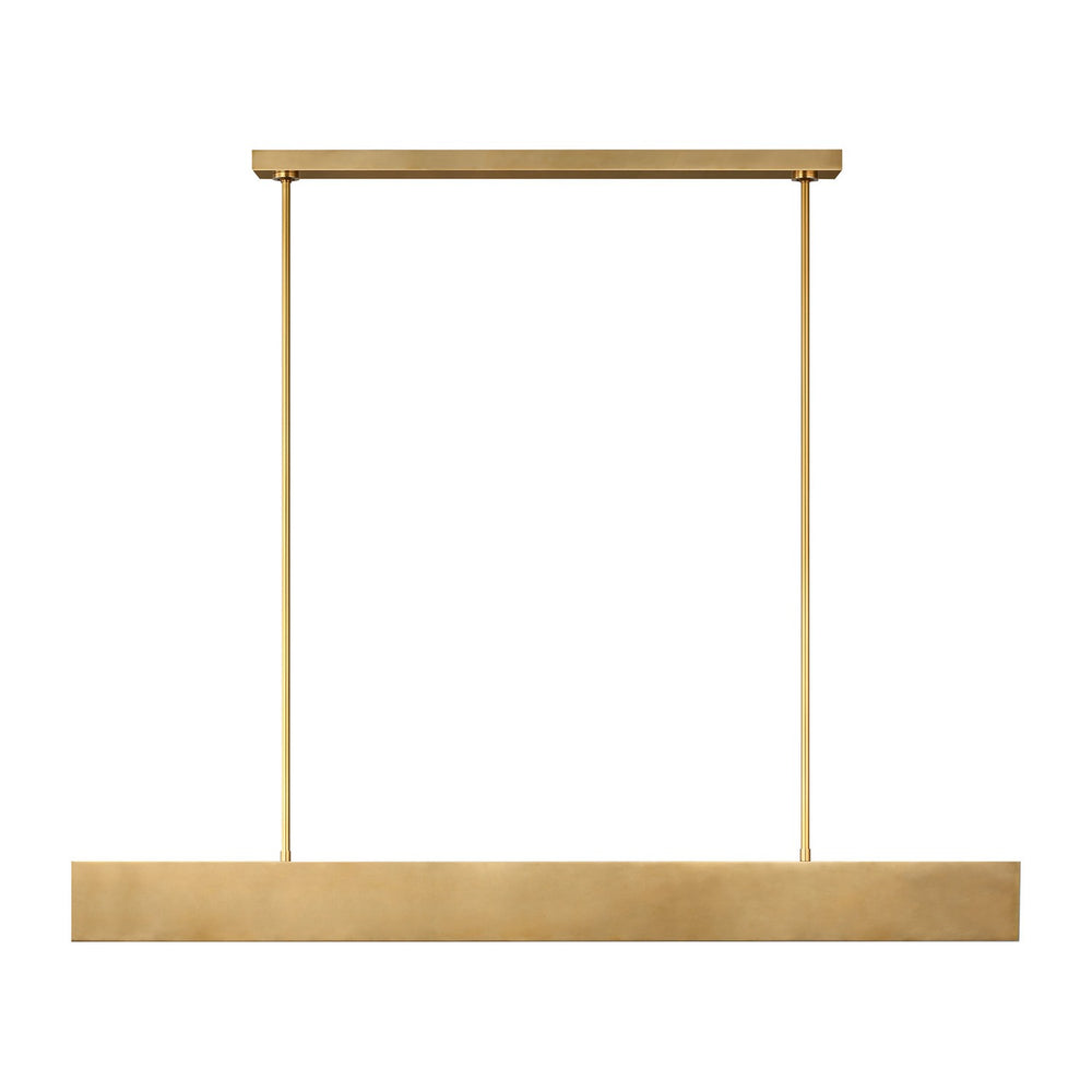 Visual Comfort Modern - LED Linear Chandelier - Pench - Natural Brass- Union Lighting Luminaires Decor
