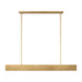 Visual Comfort Modern - LED Linear Chandelier - Pench - Natural Brass- Union Lighting Luminaires Decor