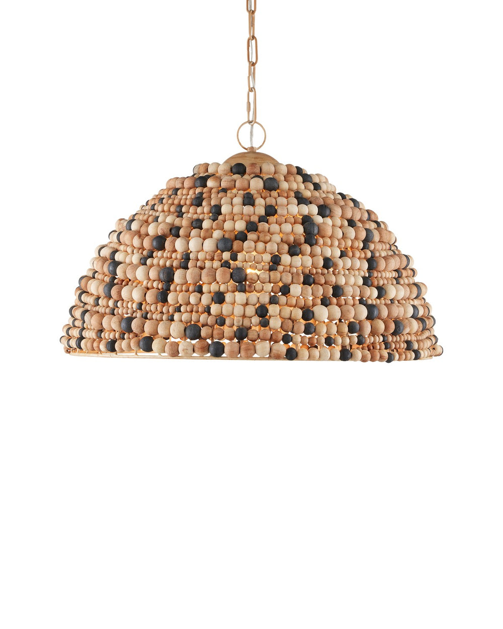 Currey and Company - One Light Pendant - Medley - Natural/Tan/Black/Coco Cream- Union Lighting Luminaires Decor