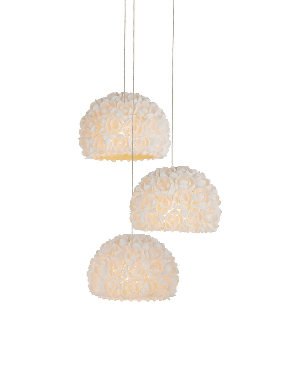 Currey and Company - Three Light Pendant - Virtu Collection - Natural- Union Lighting Luminaires Decor