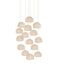 Currey and Company - 15 Light Pendant - Virtu Collection - Natural- Union Lighting Luminaires Decor