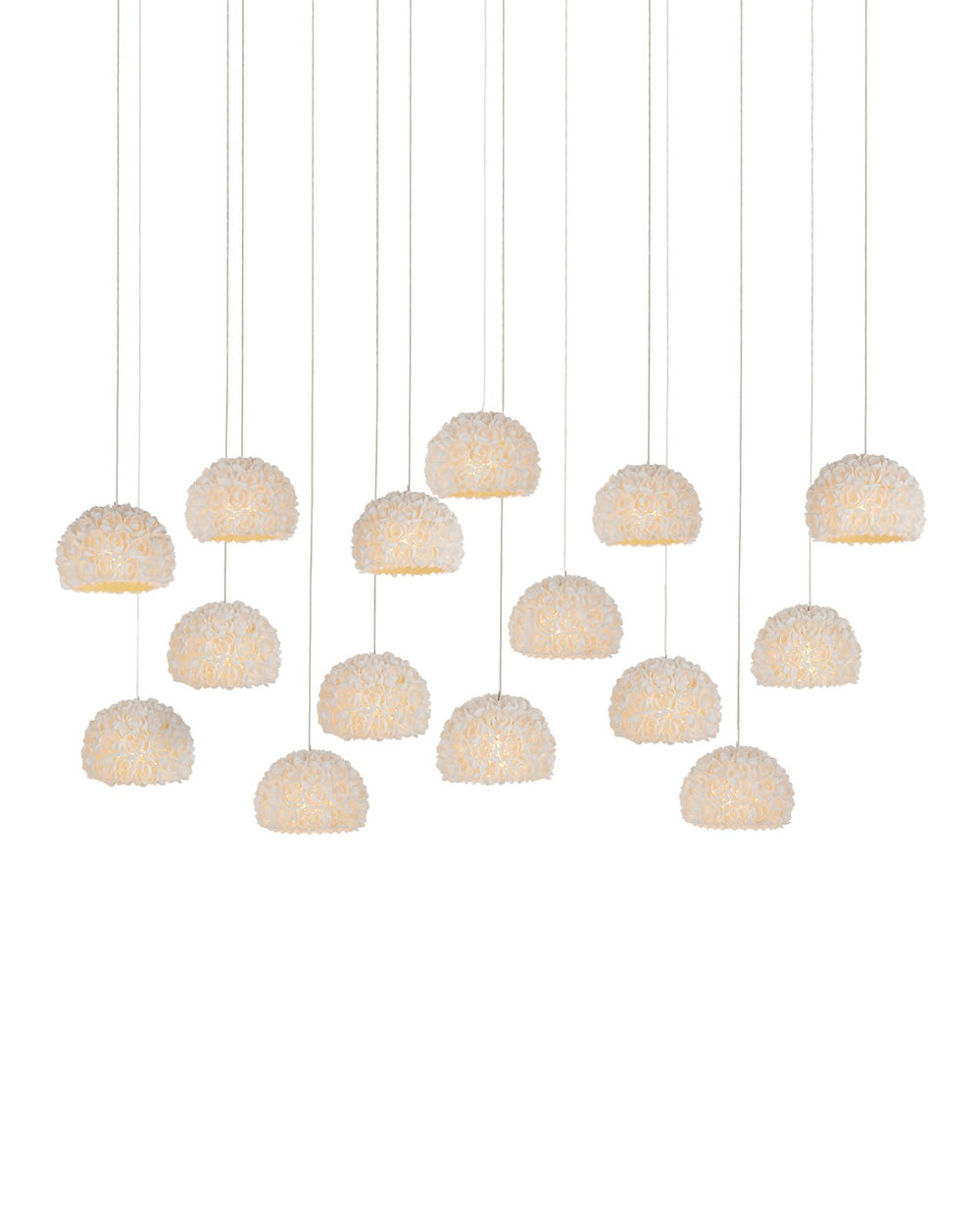 Currey and Company - 15 Light Pendant - Virtu - Natural/Silver- Union Lighting Luminaires Decor