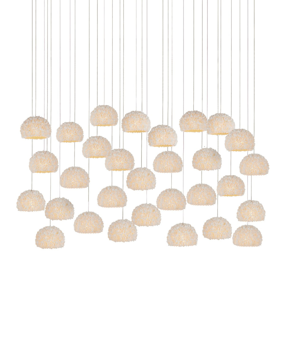 Currey and Company - 30 Light Pendant - Virtu - Natural/Silver- Union Lighting Luminaires Decor