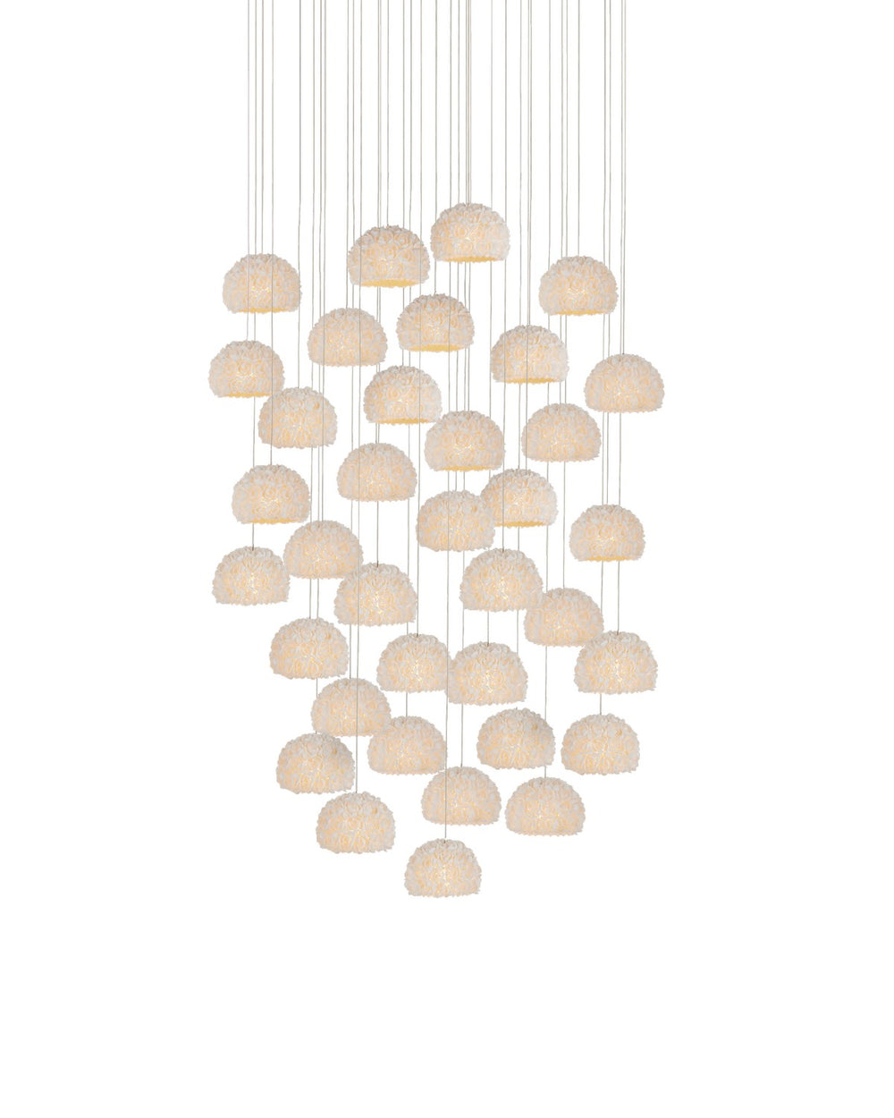 Currey and Company - 36 Light Pendant - Virtu Collection - Natural- Union Lighting Luminaires Decor