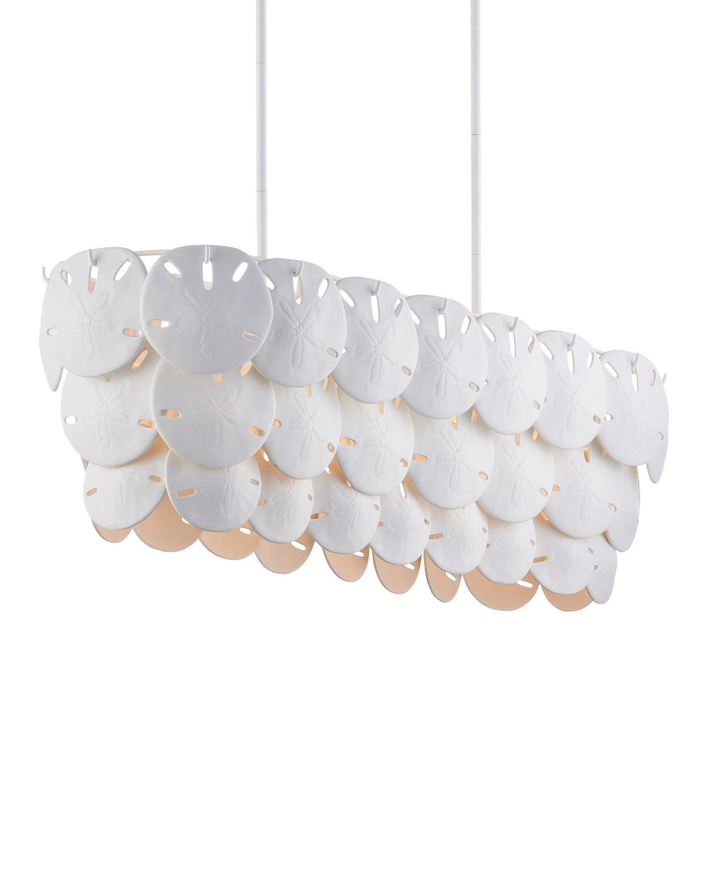 Currey and Company - Five Light Chandelier - Tulum - White/Sugar White- Union Lighting Luminaires Decor