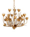 Currey and Company - Nine Light Chandelier - Hortensia - Contemporary Gold Leaf/Contemporary Gold/Contemporary Silver Leaf- Union Lighting Luminaires Decor