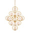 Currey and Company - 14 Light Chandelier - Storrs - Contemporary Gold Leaf/Contemporary Gold/White- Union Lighting Luminaires Decor