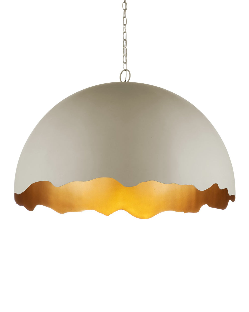 Currey and Company - One Light Pendant - Tamago - Smoky Olive/Contemporary Gold- Union Lighting Luminaires Decor