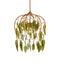 Currey and Company - One Light Pendant - Midsummer Collection - Brass/Green- Union Lighting Luminaires Decor