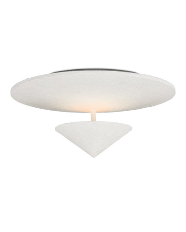 Currey and Company - One Light Flush Mount - Yeso Blanco- Union Lighting Luminaires Decor