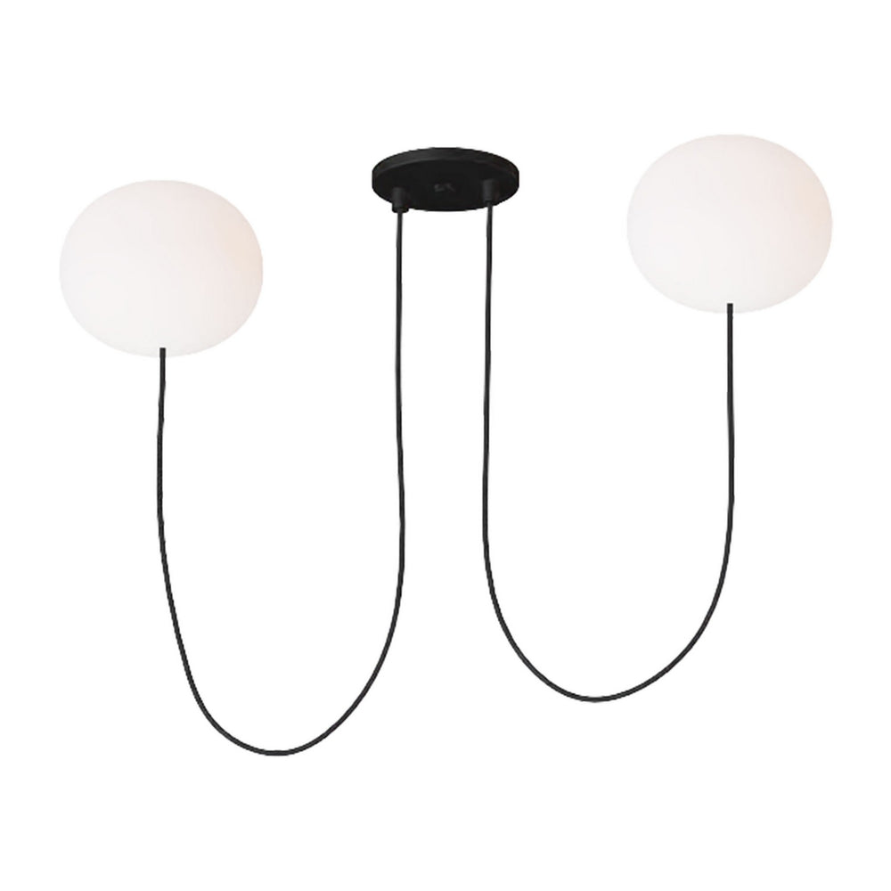 Visual Comfort Modern - LED Chandelier - Helium - Matte Black- Union Lighting Luminaires Decor