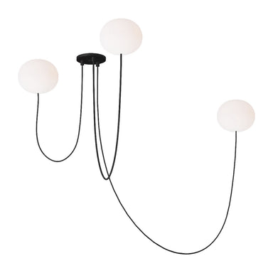 Visual Comfort Modern - LED Chandelier - Helium - Matte Black- Union Lighting Luminaires Decor