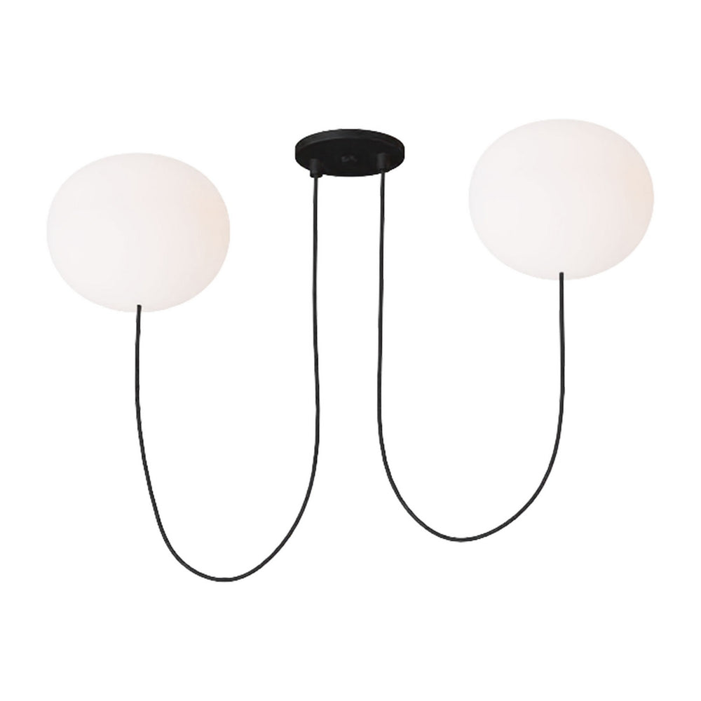 Visual Comfort Modern - LED Chandelier - Helium - Matte Black- Union Lighting Luminaires Decor