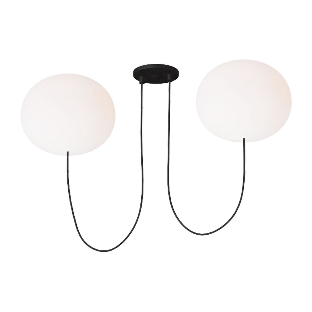 Visual Comfort Modern - LED Chandelier - Helium - Matte Black- Union Lighting Luminaires Decor