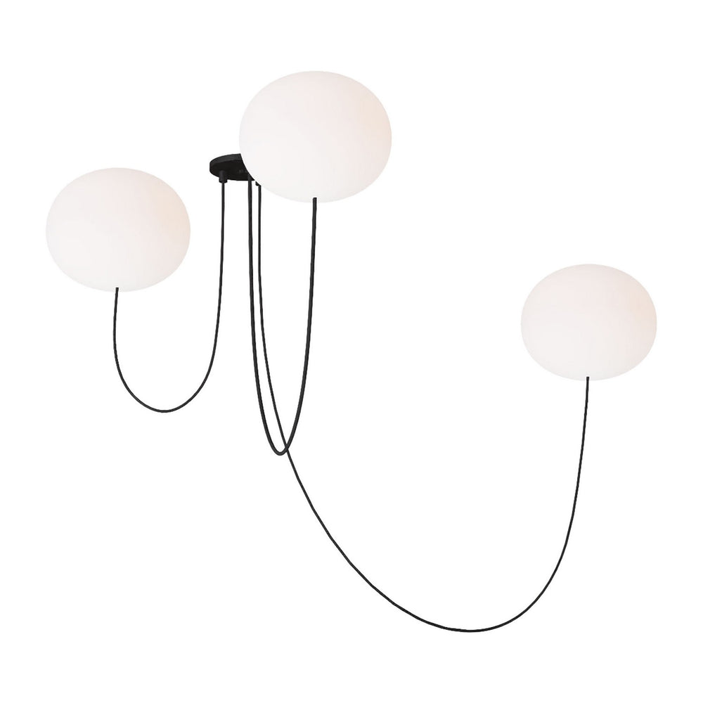 Visual Comfort Modern - LED Chandelier - Helium - Matte Black- Union Lighting Luminaires Decor