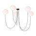 Visual Comfort Modern - LED Chandelier - Helium - Matte Black- Union Lighting Luminaires Decor