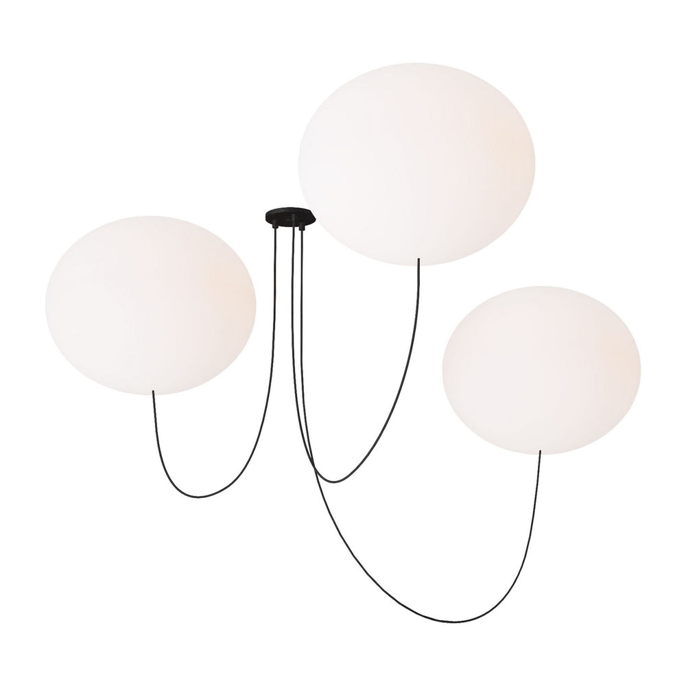 Visual Comfort Modern - LED Chandelier - Helium - Matte Black- Union Lighting Luminaires Decor
