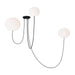 Visual Comfort Modern - LED Chandelier - Helium - Matte Black- Union Lighting Luminaires Decor