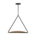 Visual Comfort Modern - LED Pendant - Cymbal - Dark Bronze/Natural Brass- Union Lighting Luminaires Decor