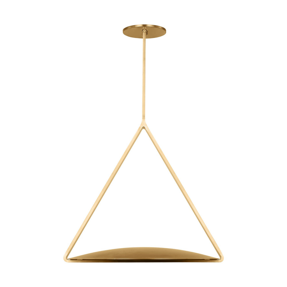 Visual Comfort Modern - LED Pendant - Cymbal - Natural Brass- Union Lighting Luminaires Decor