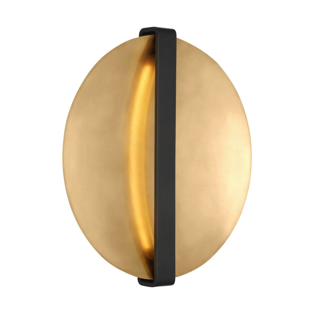 Visual Comfort Modern - LED Wall Sconce - Cymbal - Dark Bronze/Natural Brass- Union Lighting Luminaires Decor