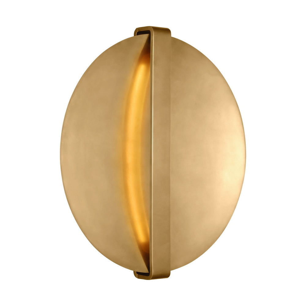 Visual Comfort Modern - LED Wall Sconce - Cymbal - Natural Brass- Union Lighting Luminaires Decor