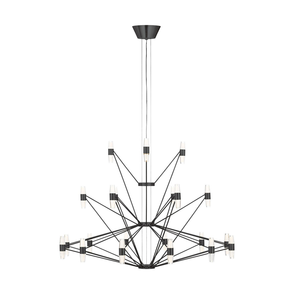 Visual Comfort Modern - LED Chandelier - Lassell - Dark Bronze- Union Lighting Luminaires Decor