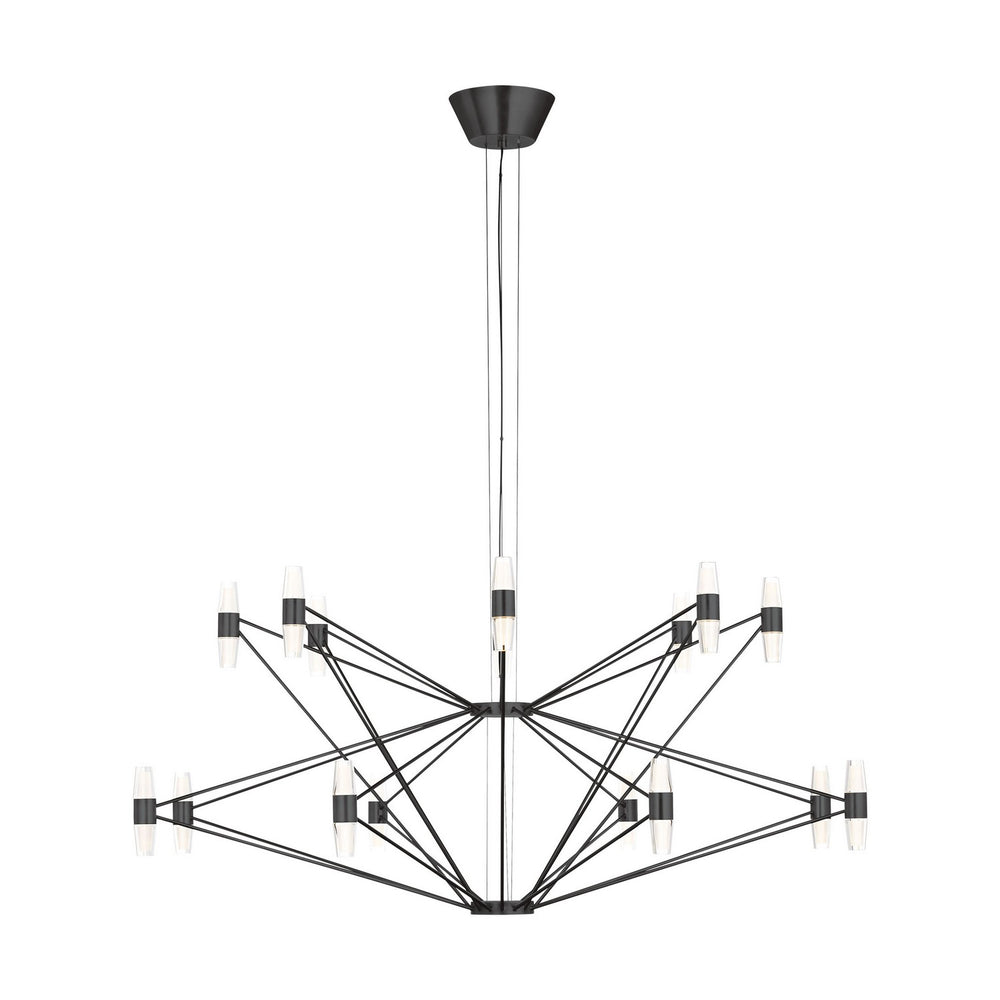 Visual Comfort Modern - LED Chandelier - Lassell - Dark Bronze- Union Lighting Luminaires Decor