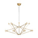 Visual Comfort Modern - LED Chandelier - Lassell - Natural Brass- Union Lighting Luminaires Decor